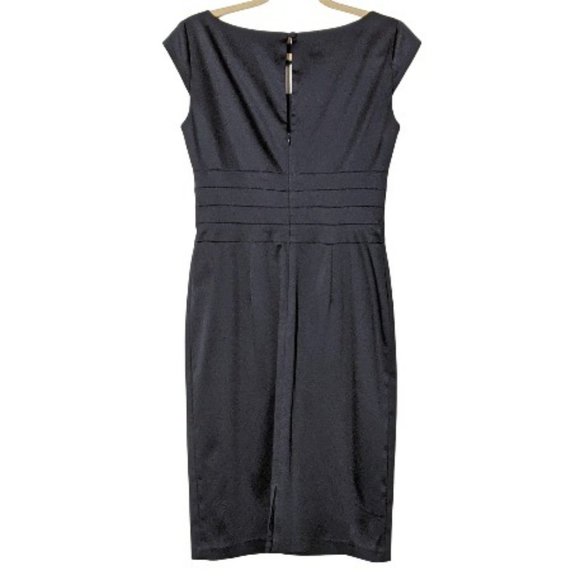 Kay Unger New York Bodycon Formal Dress Navy SZ 6 Knee Length - Picture 2 of 6